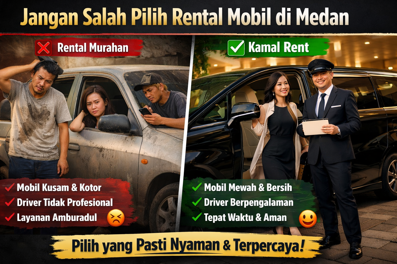 Salah pilih rental mobil