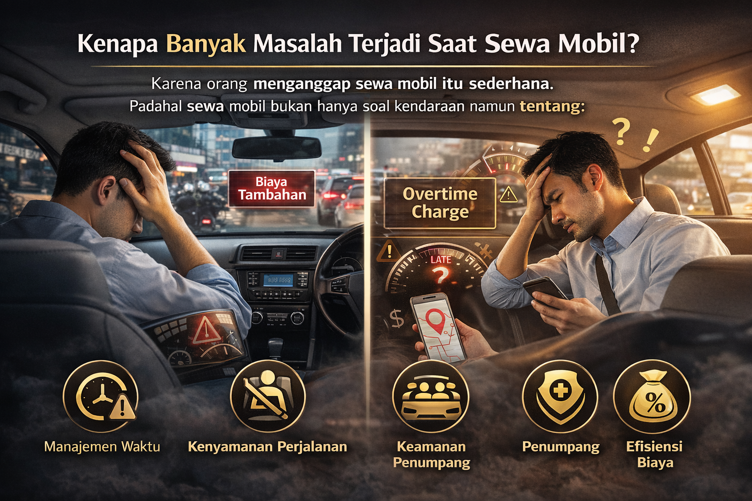 Masalah rental mobil