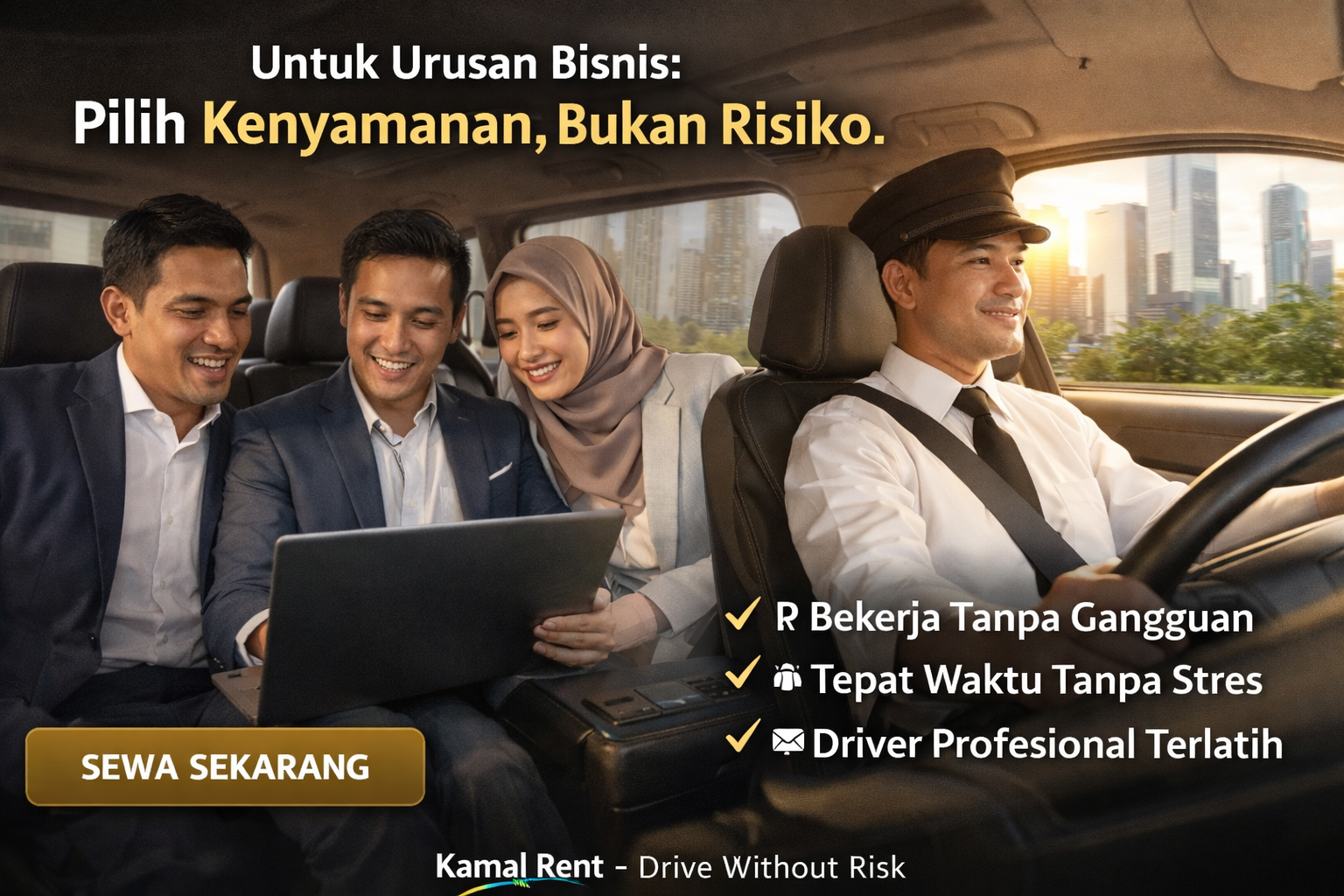 Sewa mobil dengan driver