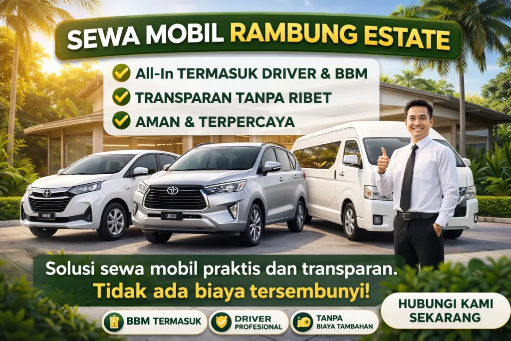 sewa mobil rambung estate