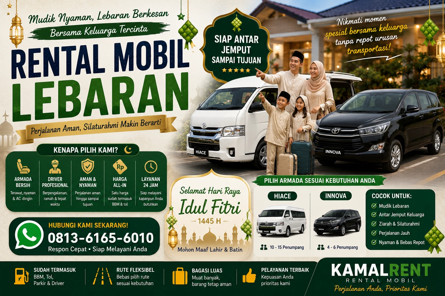 Rental mobil lebaran medan