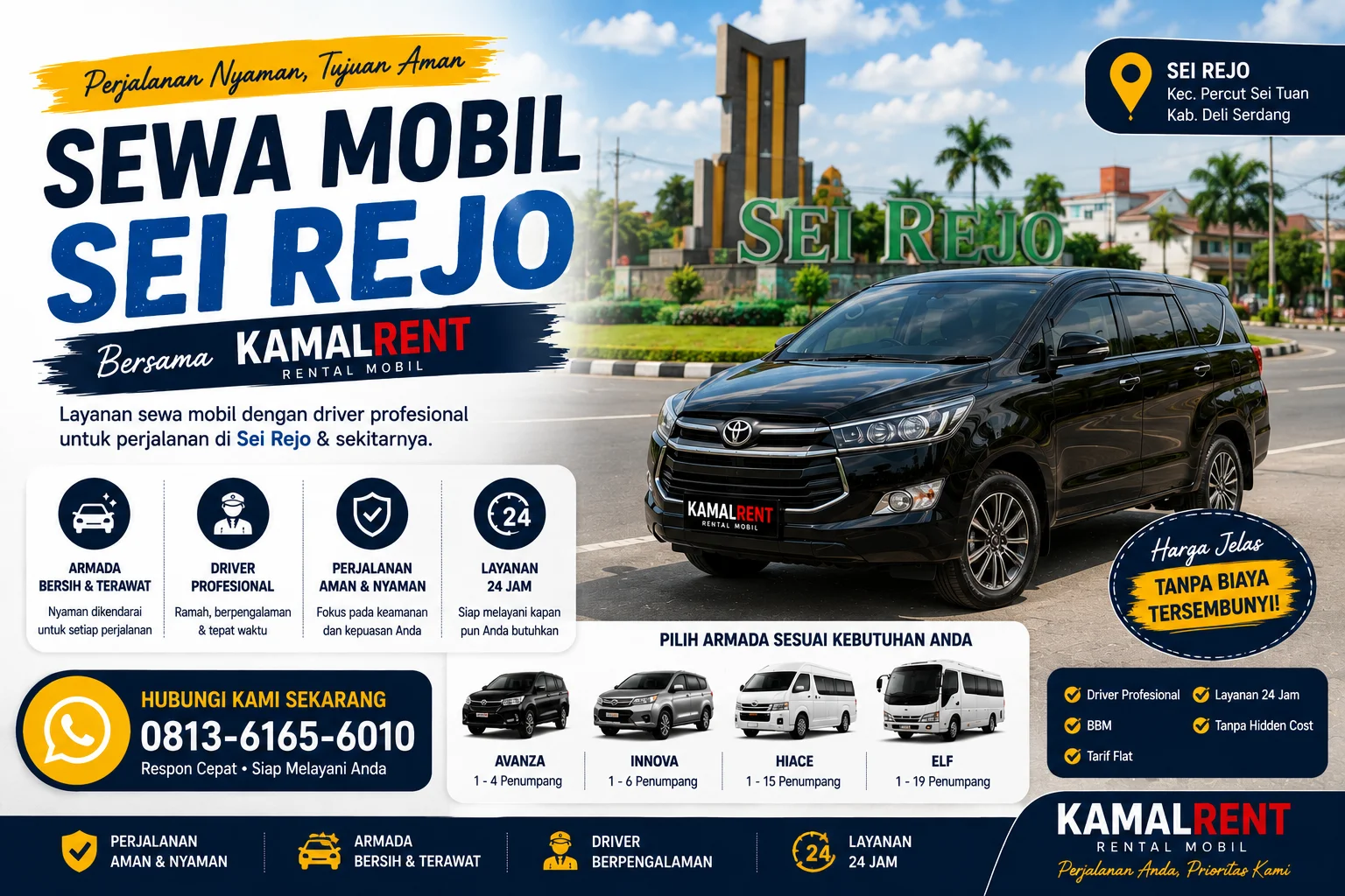 Sewa mobil Sei Rejo