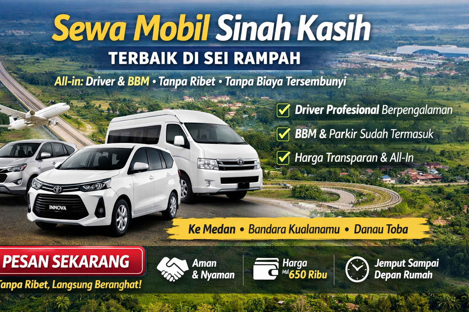 Sewa mobil Sinah kasih