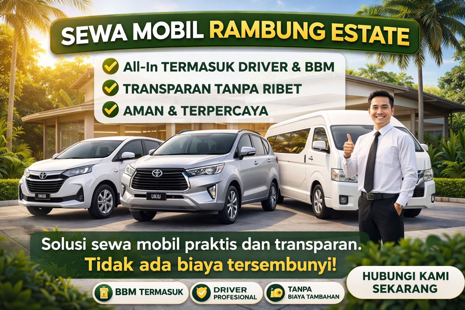 Sewa mobil rambung estate