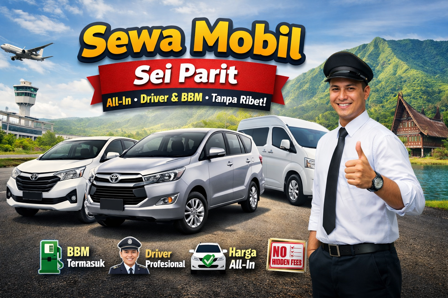 Sewa mobil sei parit terdekat