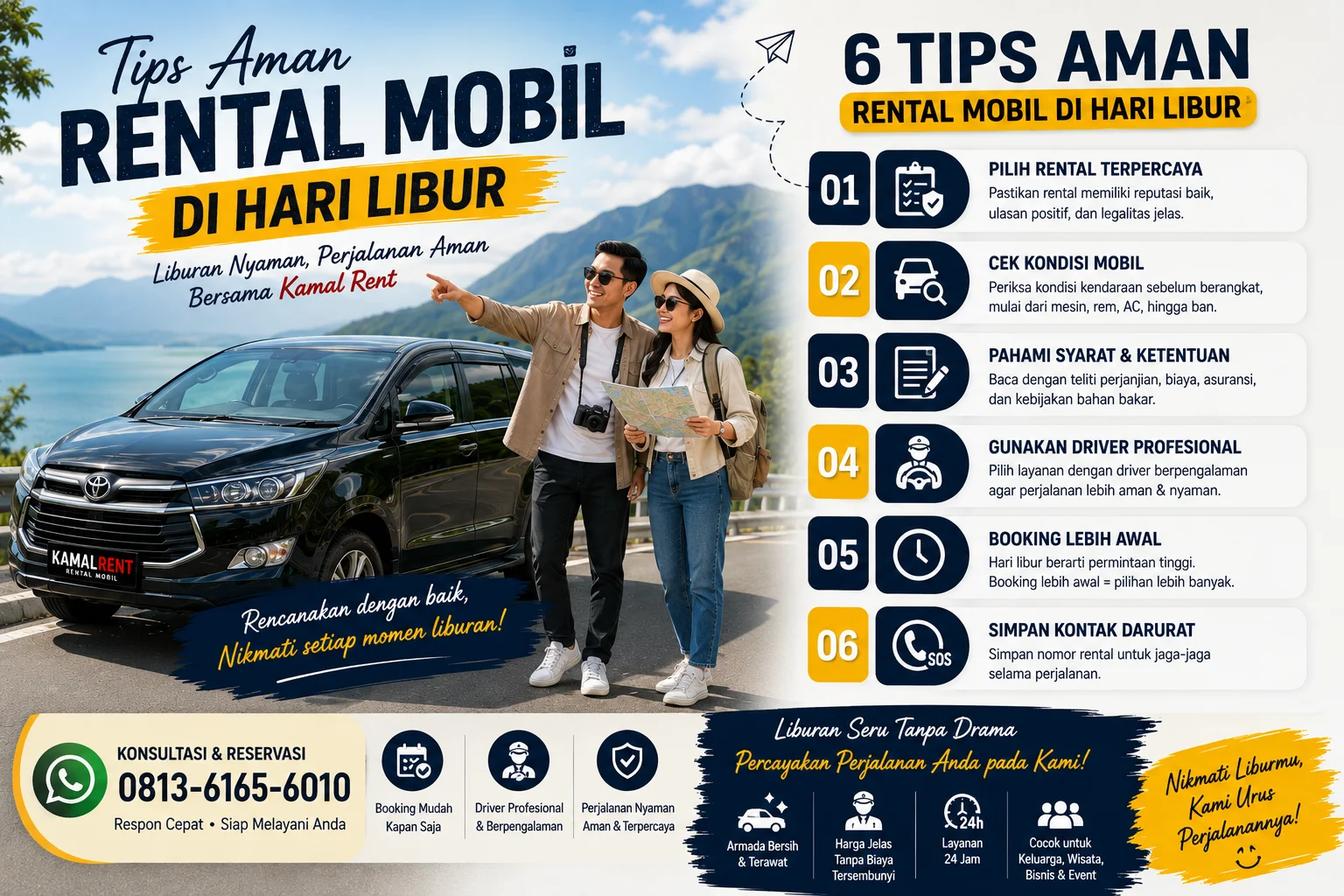 Tips aman rental mobil medan