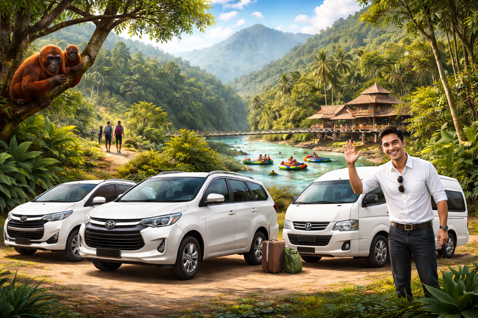 sewa mobil bukit lawang kamal rent