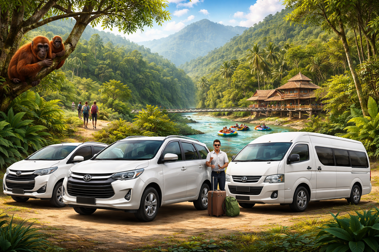 sewa mobil bukit lawang