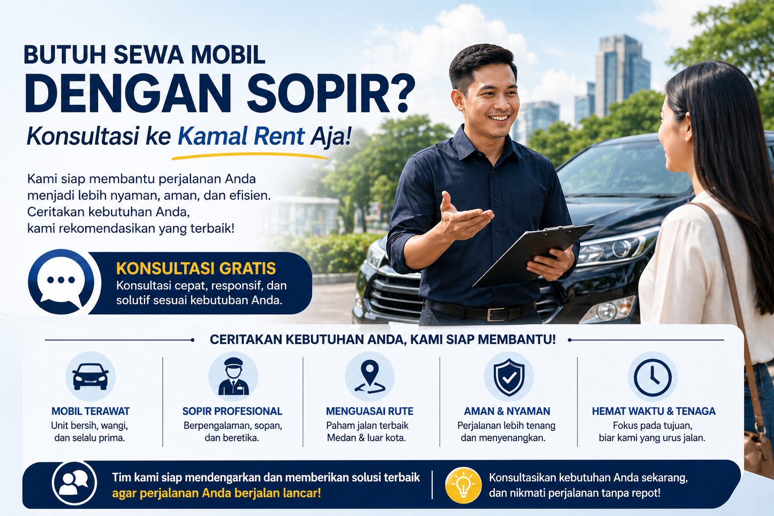 sewa mobil dengan supir kamal rent