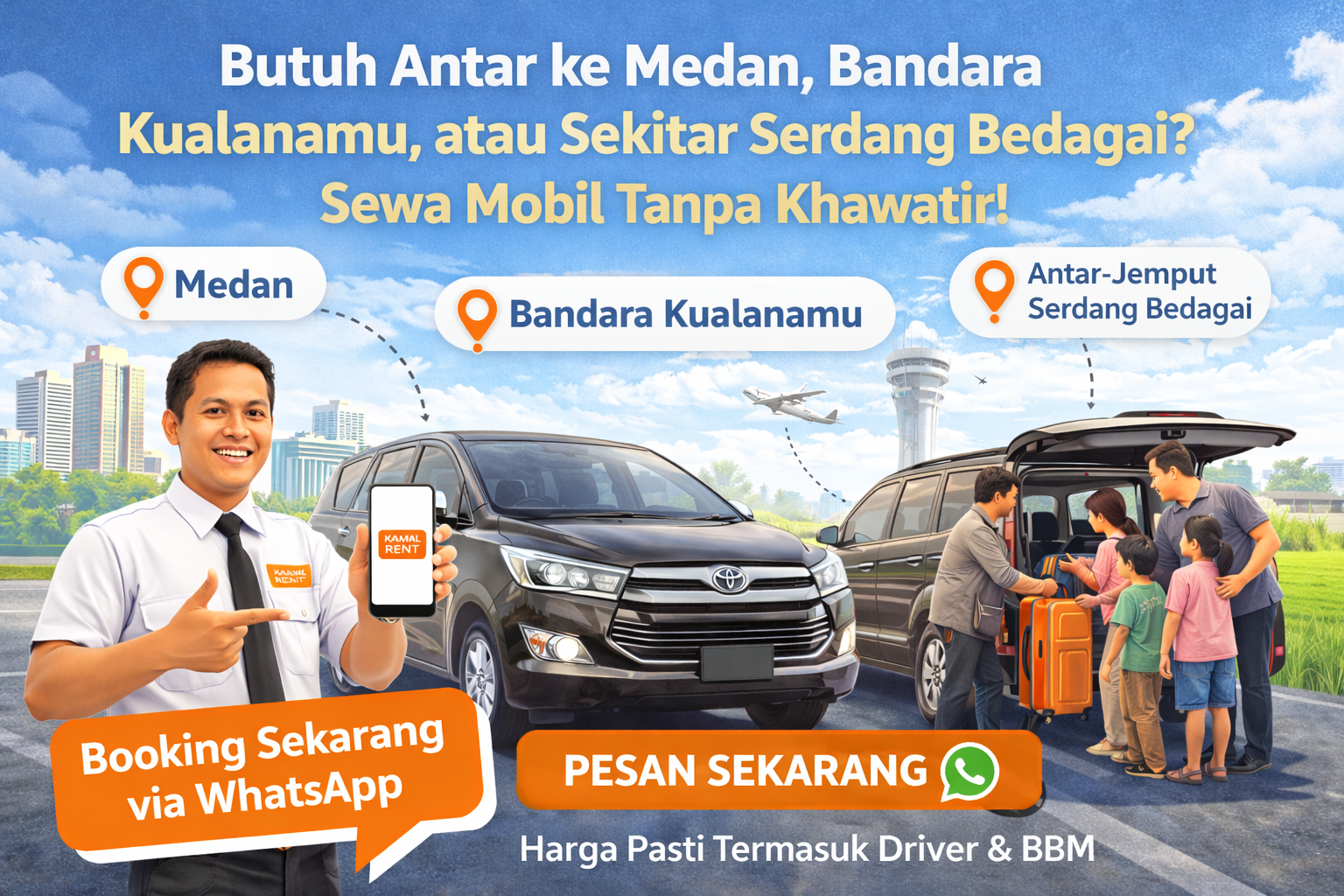 sewa mobil silau rakyat kamal rent