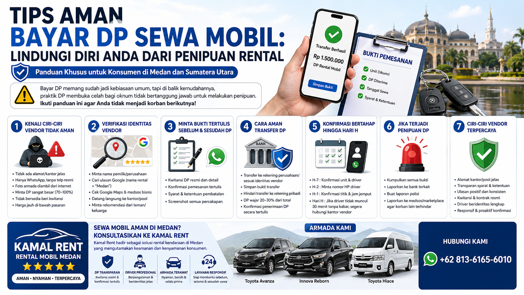 tips aman sewa mobil