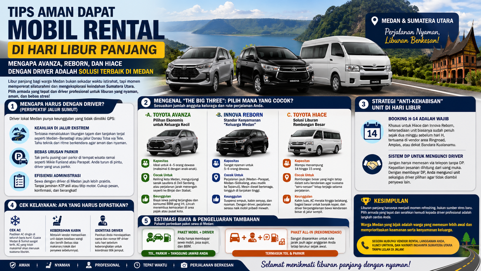 tips rental mobil di hari libur