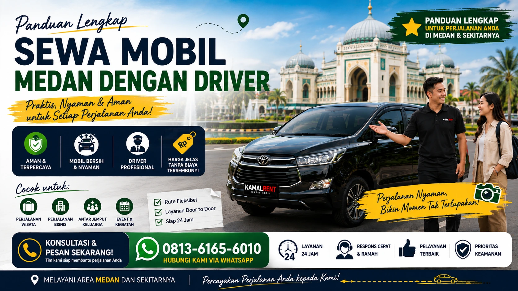 Panduan sewa mobil medan dengan driver