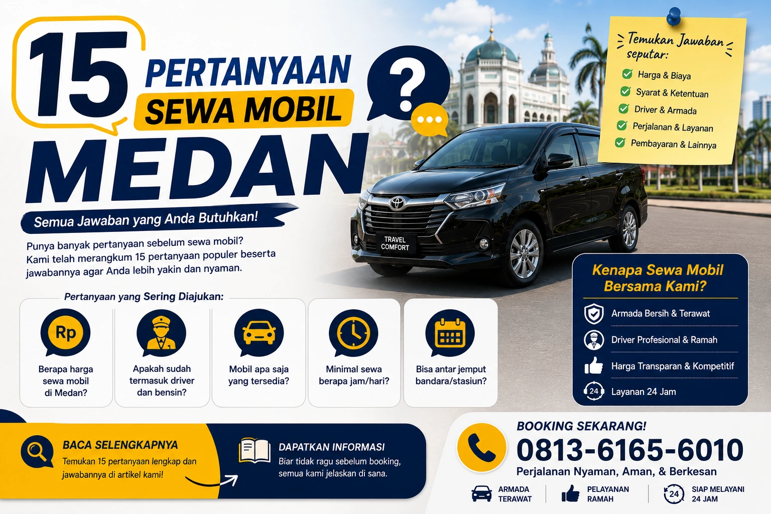 Pertanyaan sewa mobil medan