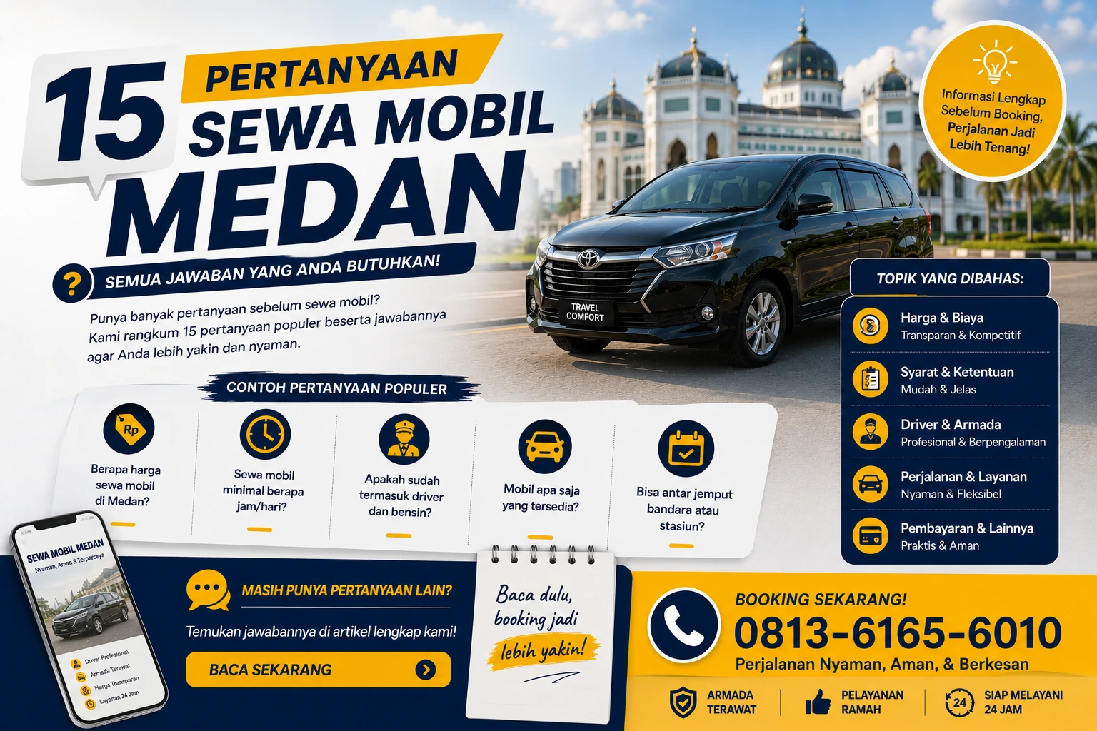 Pertanyaan sewa mobil medan