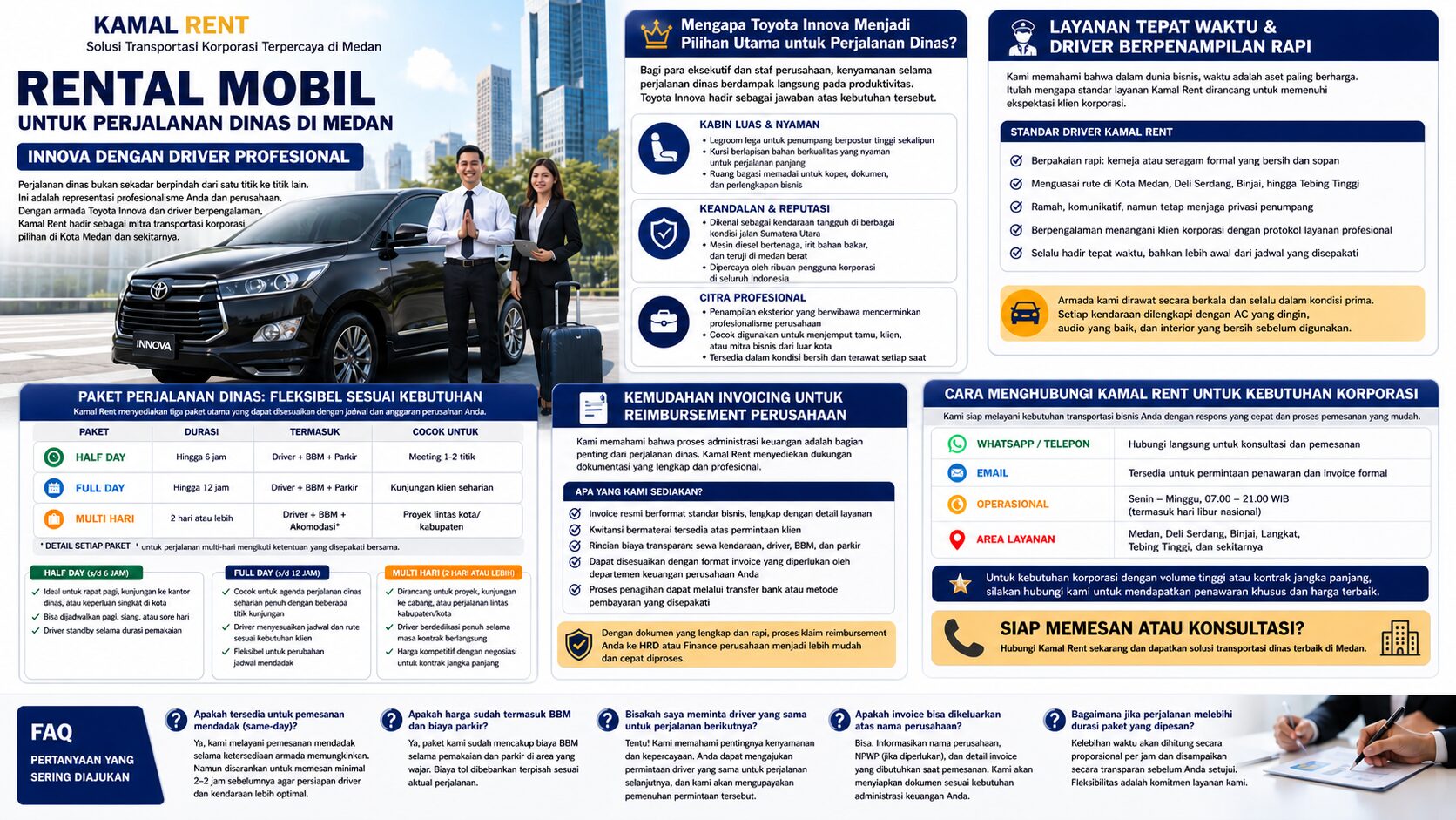 Rental mobil perjalan dinas