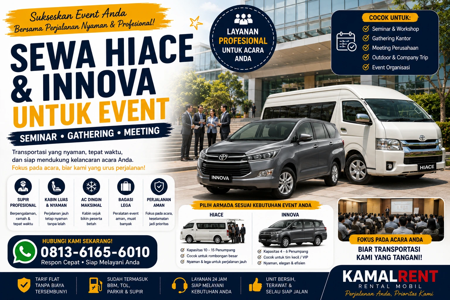 Sewa Hiace dan Innova