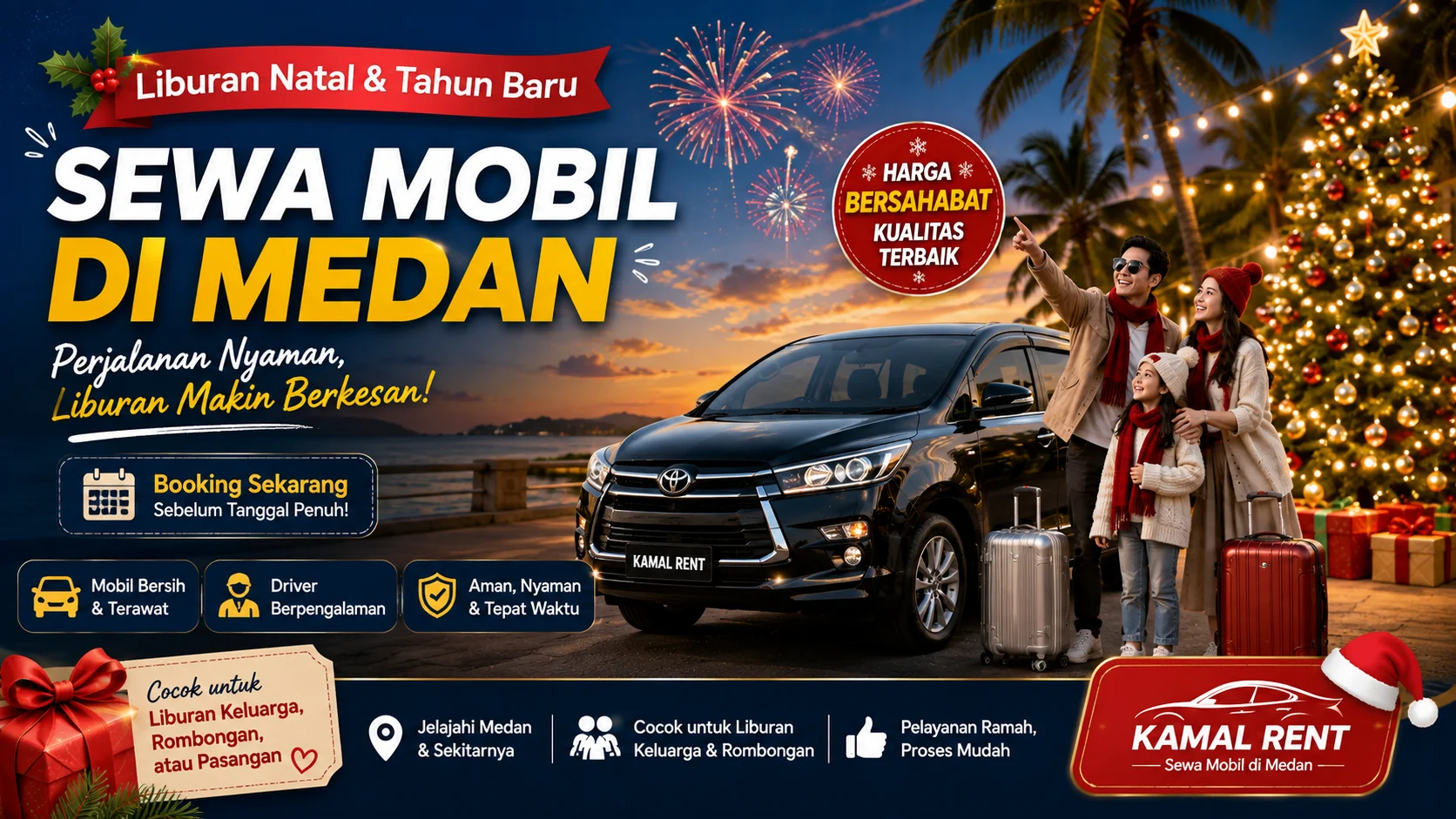 Sewa Mobil Natal dan Tahun Baru 