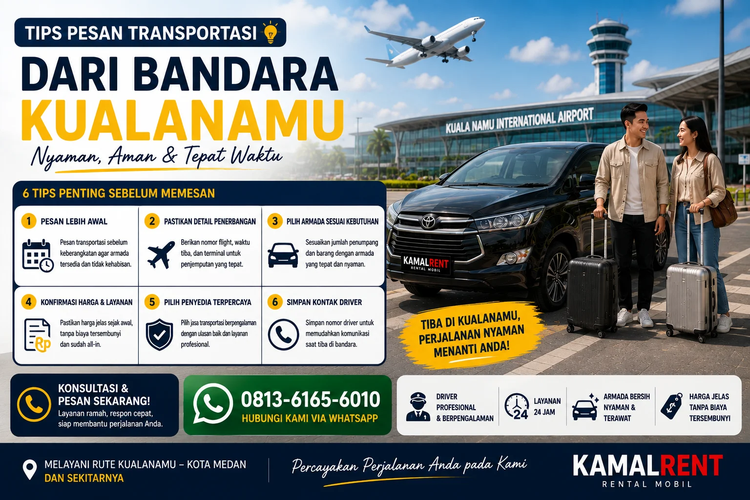 Tips Pesan Transportasi dari Bandara Kualanamu 