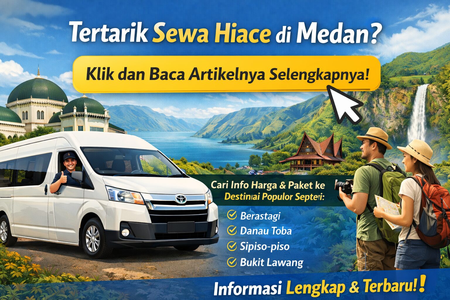 harga sewa hiace medan dengan driver