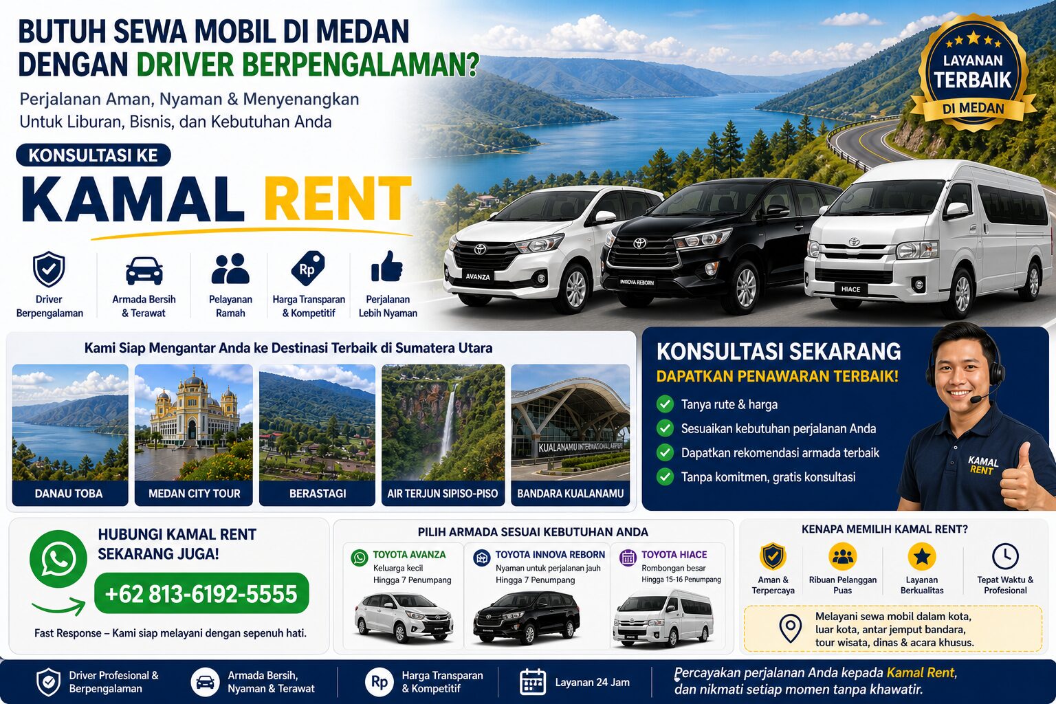 harga sewa mobil medan
