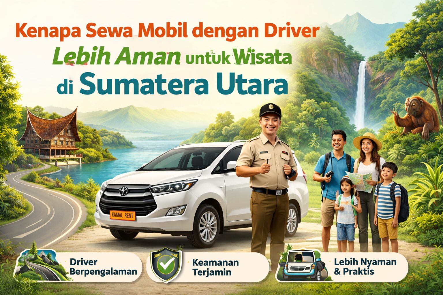 kenapa sewa mobil dengan driver lebih aman untuk wisata