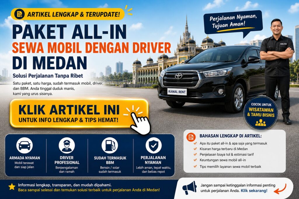paket sewa mobil medan