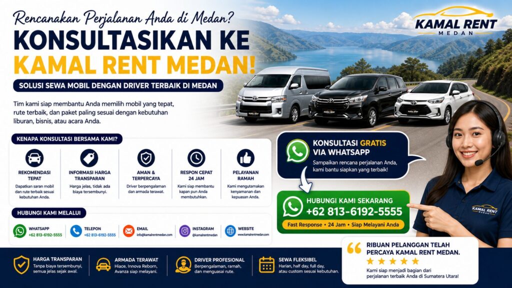 panduan sewa mobil medan