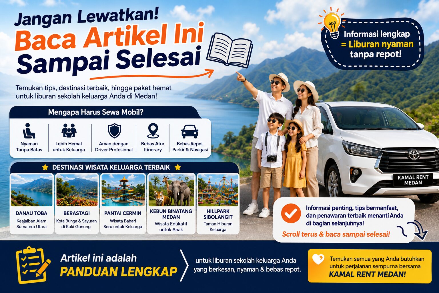 rental mobil liburan sekolah medan terdekat