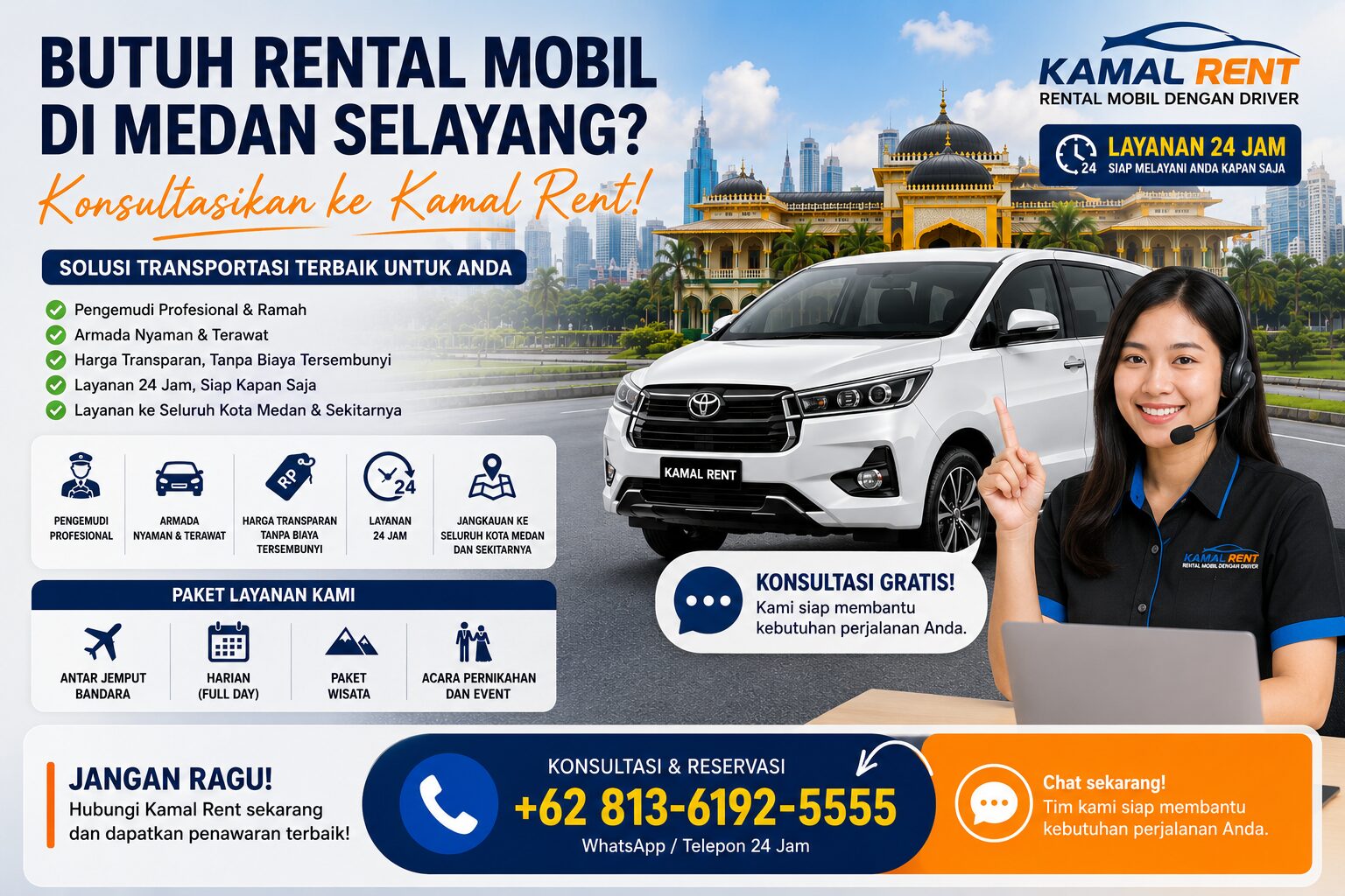 rental mobil medan selayang kamal rent