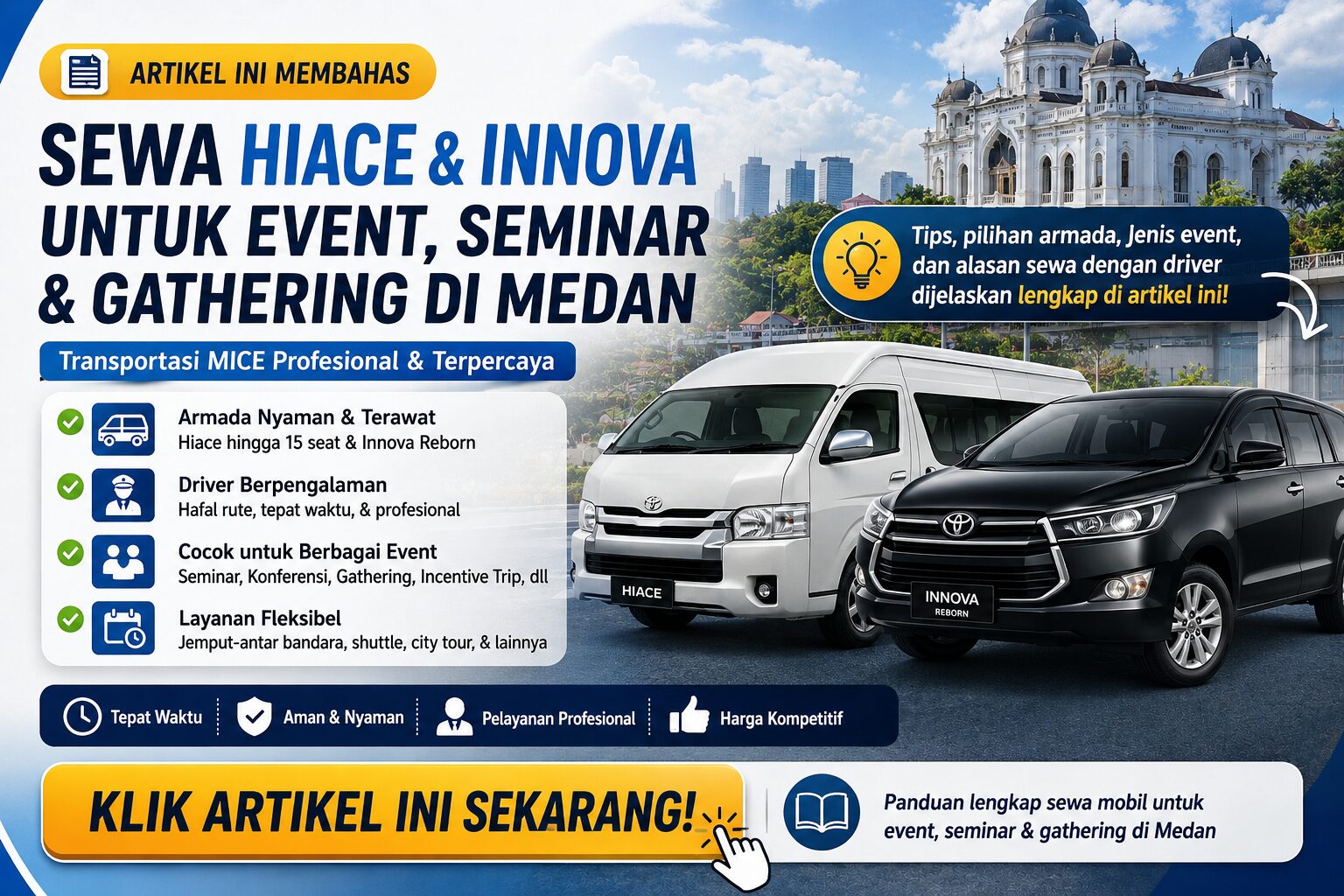 sewa hiace dan innova kamal rent