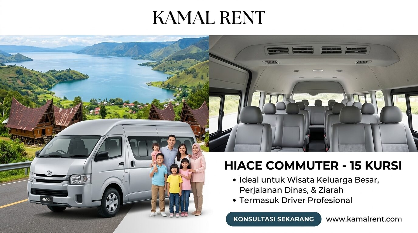 sewa hiace medan kamal rent