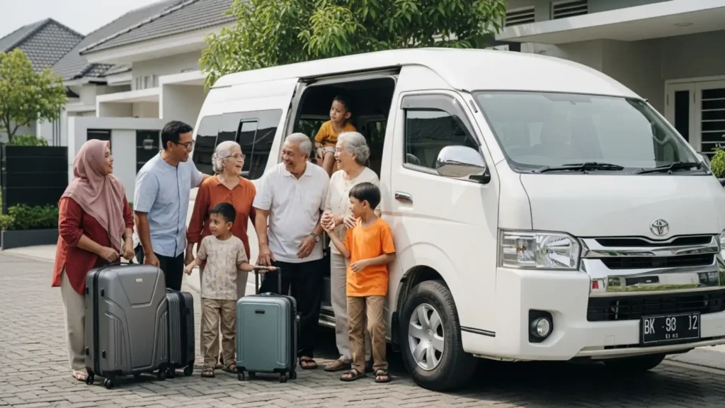 sewa hiace untuk reuni keluarga