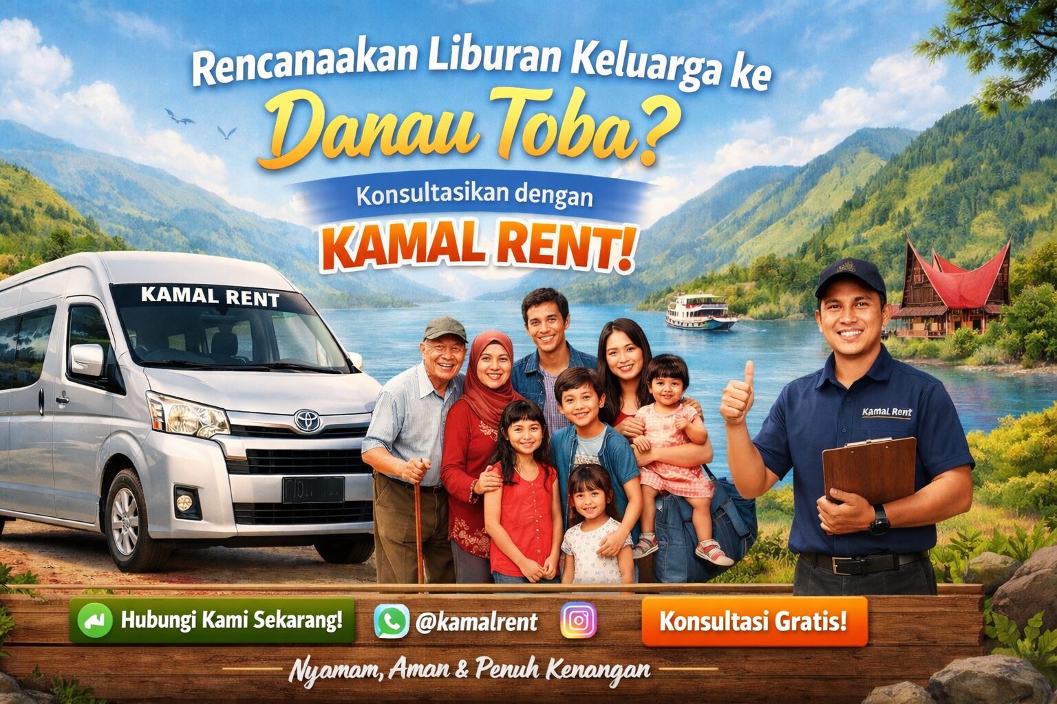 sewa hiace untuk reuni keluarga