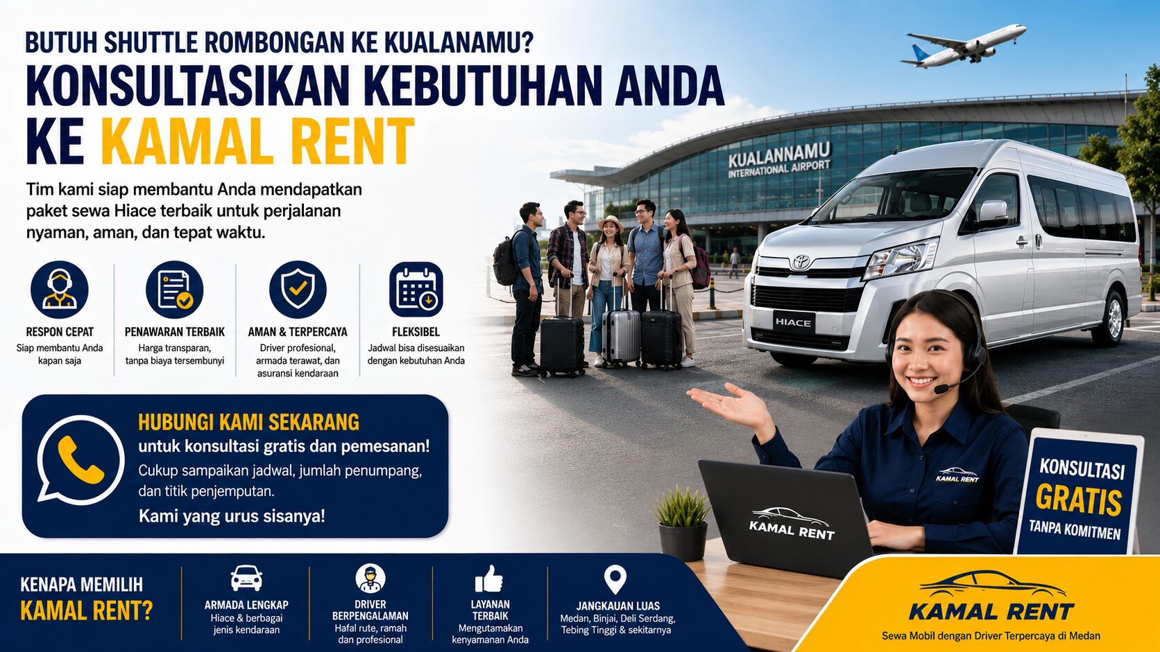 sewa mobil bandara kualanamu untuk rombongan terdekat