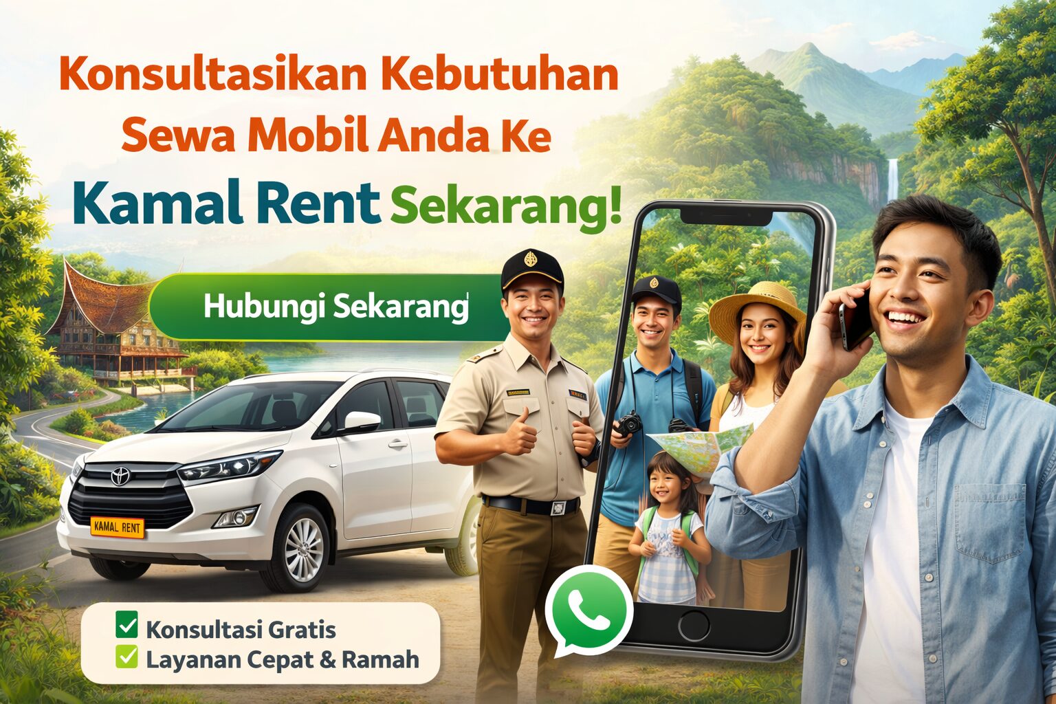 sewa mobil dengan driver untuk wisata