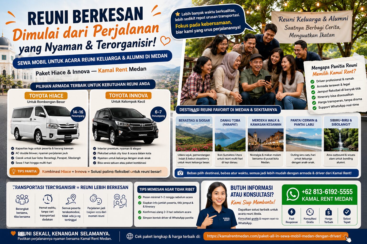 sewa mobil untuk acara reuni alumni