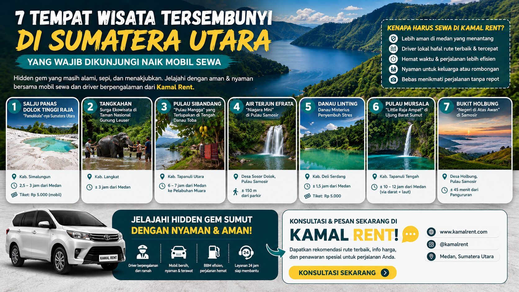 tempat wisata tersembunyi sumatera utara terdekat