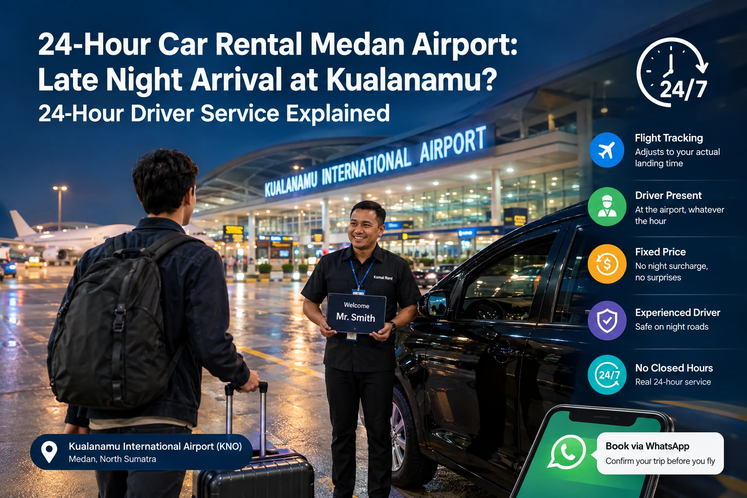 24 hour car rent medan airport with kamal rent