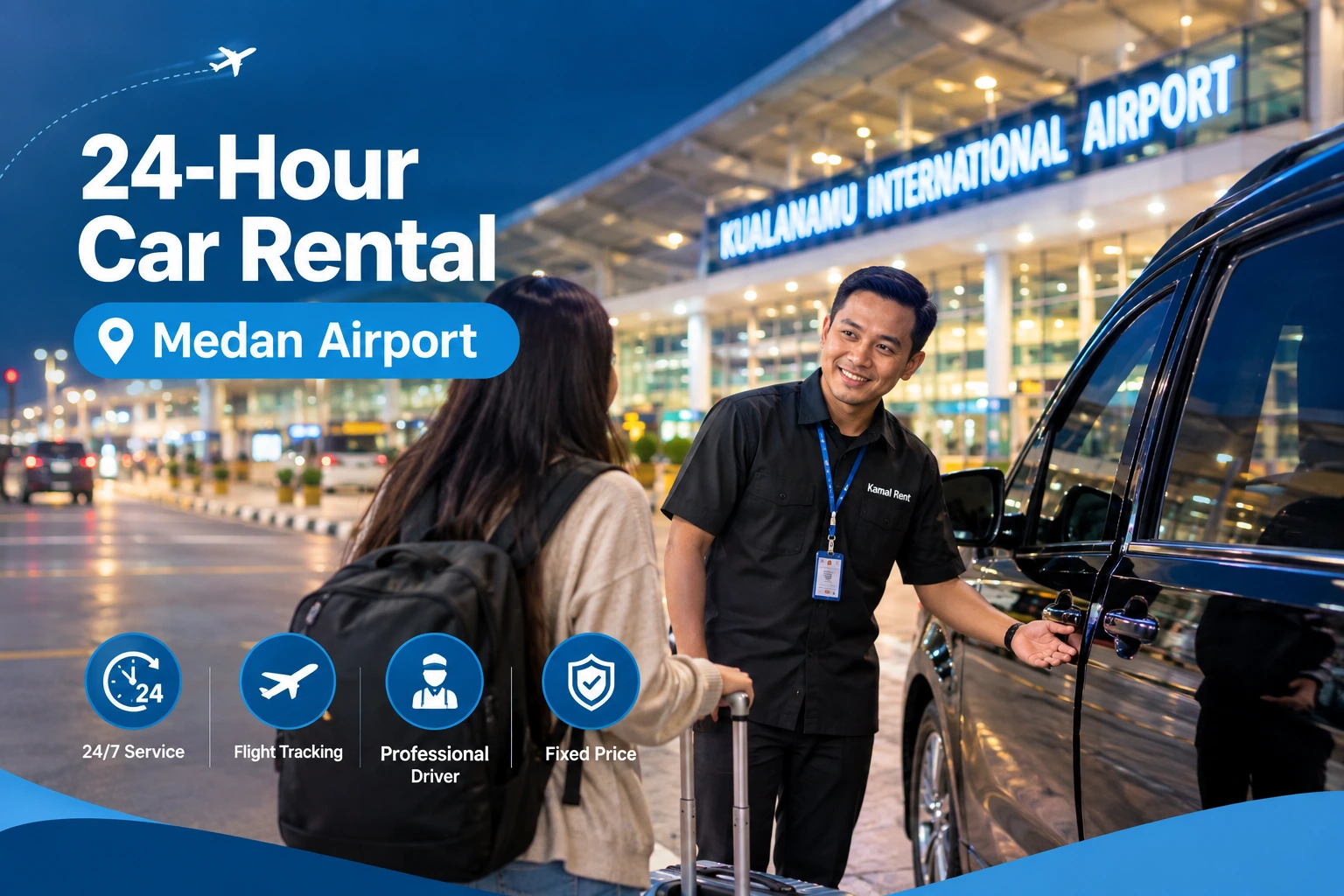 24 hour car rent medan airport