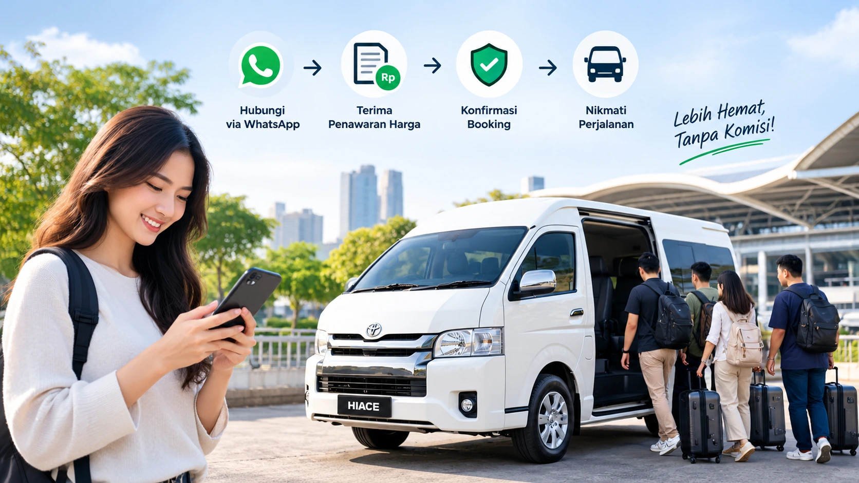 Cara Booking Langsung Hiace di Kamal Rent