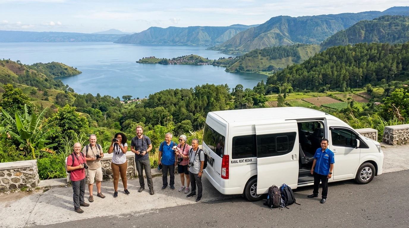 Hiace Rent in Medan for Tour Groups with kamal rent