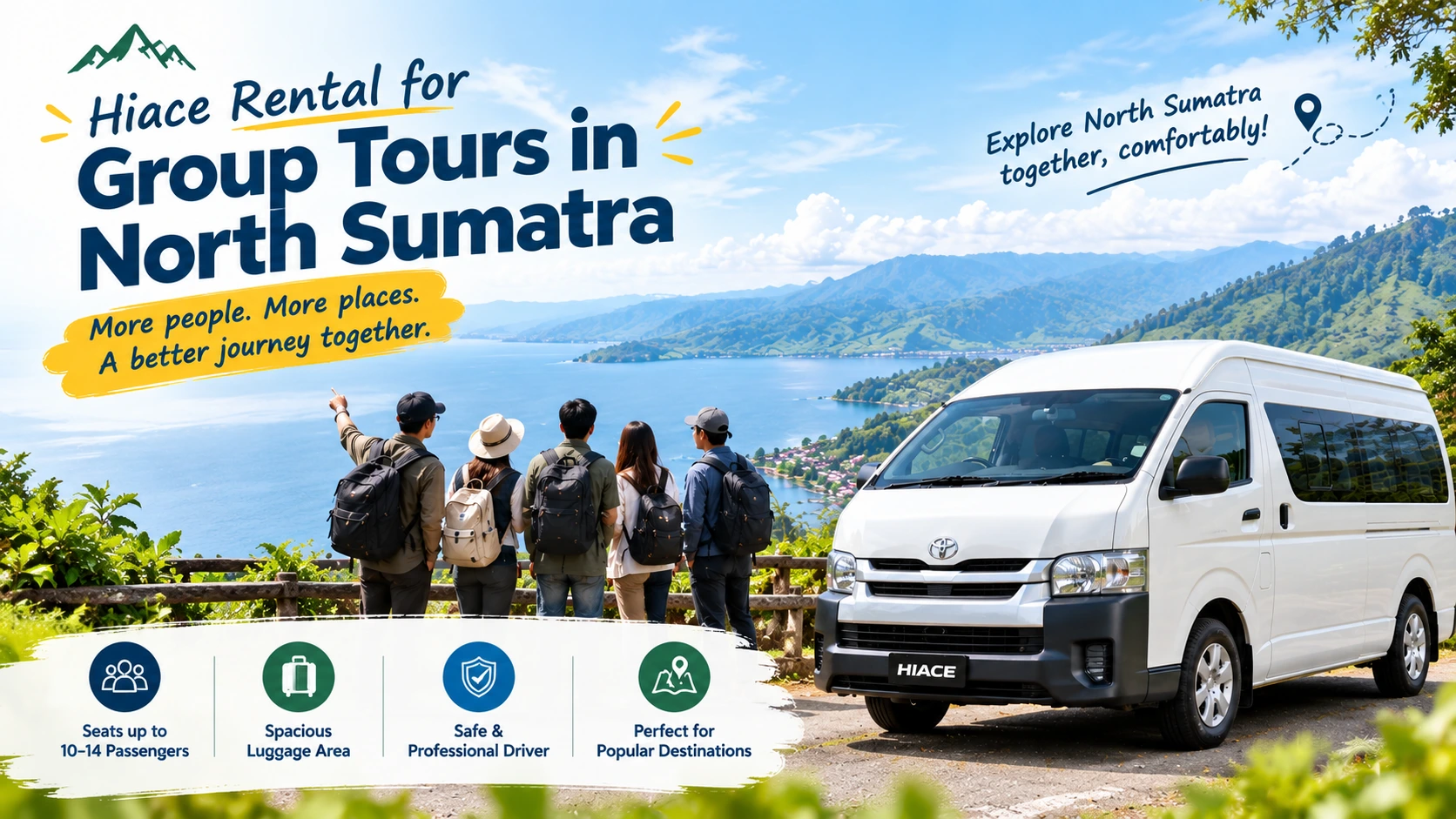 Hiace Rent in Medan for Tour Groups