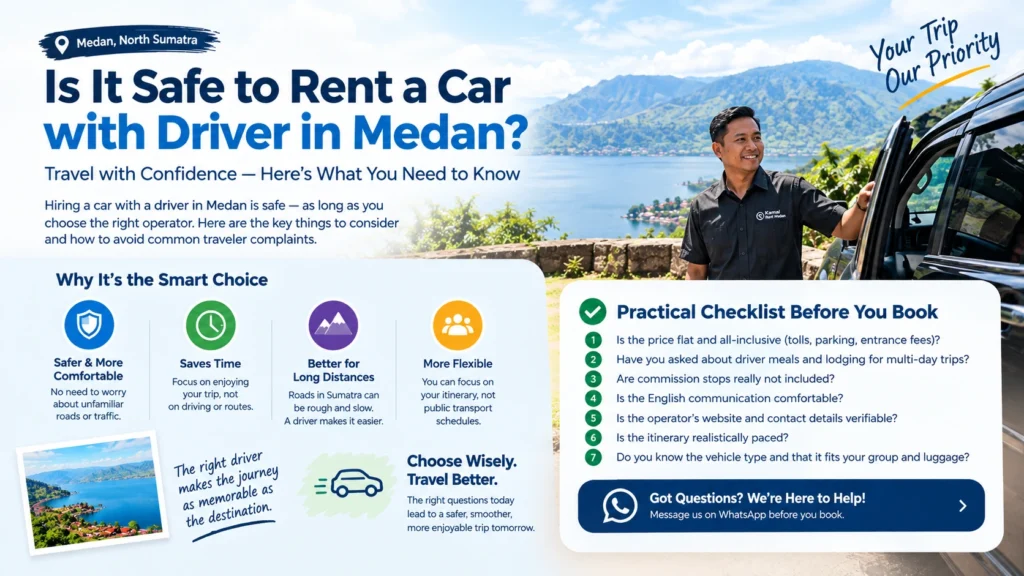 Is It Safe to Rent a Car with Driver in Medan