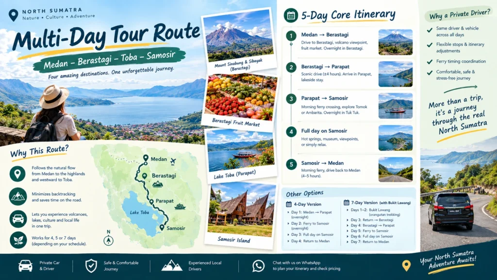 North Sumatra Multi-Day Tour with private driver