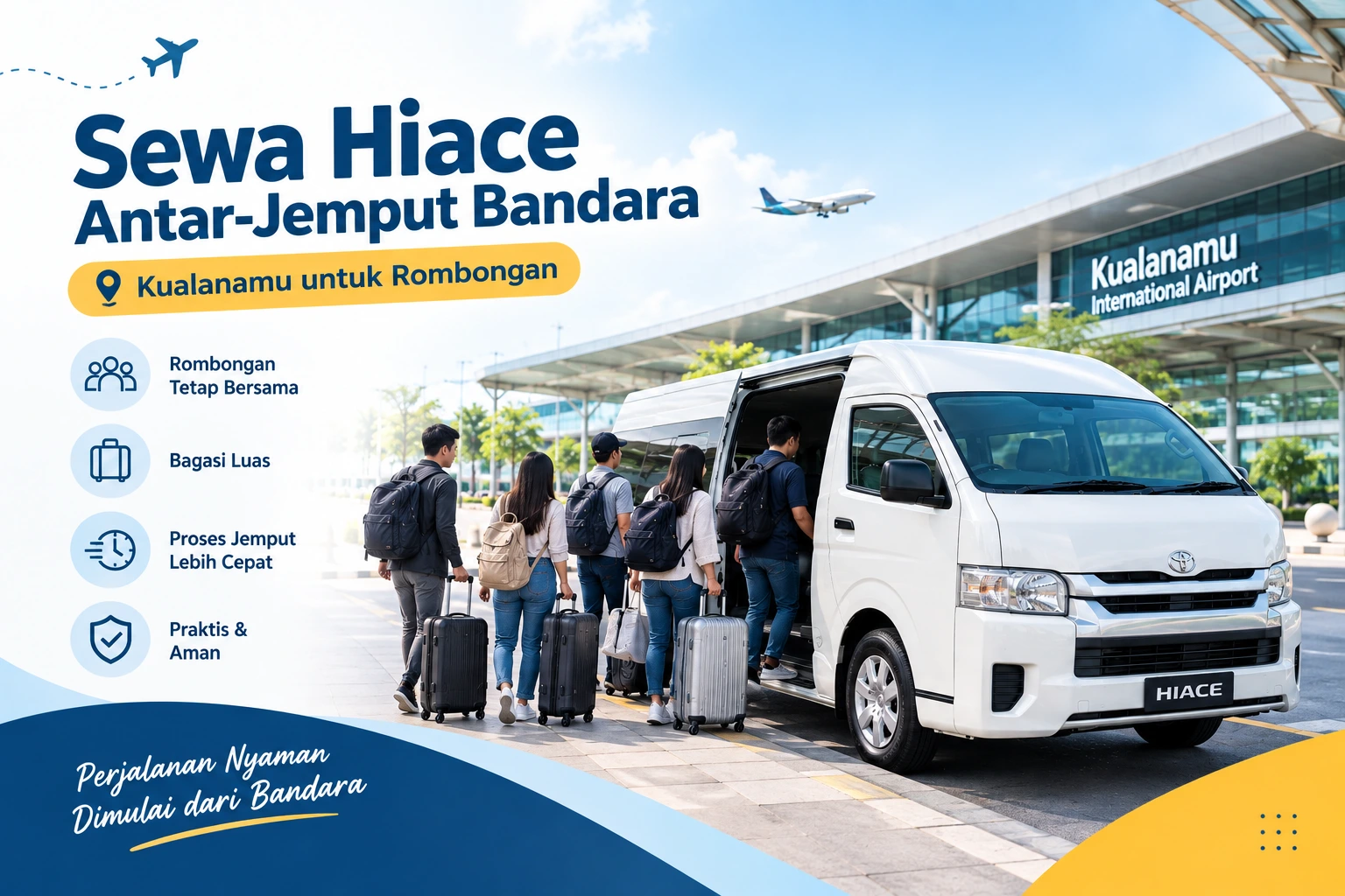 Sewa Hiace Antar Jemput Bandara Kualanamu Rombongan