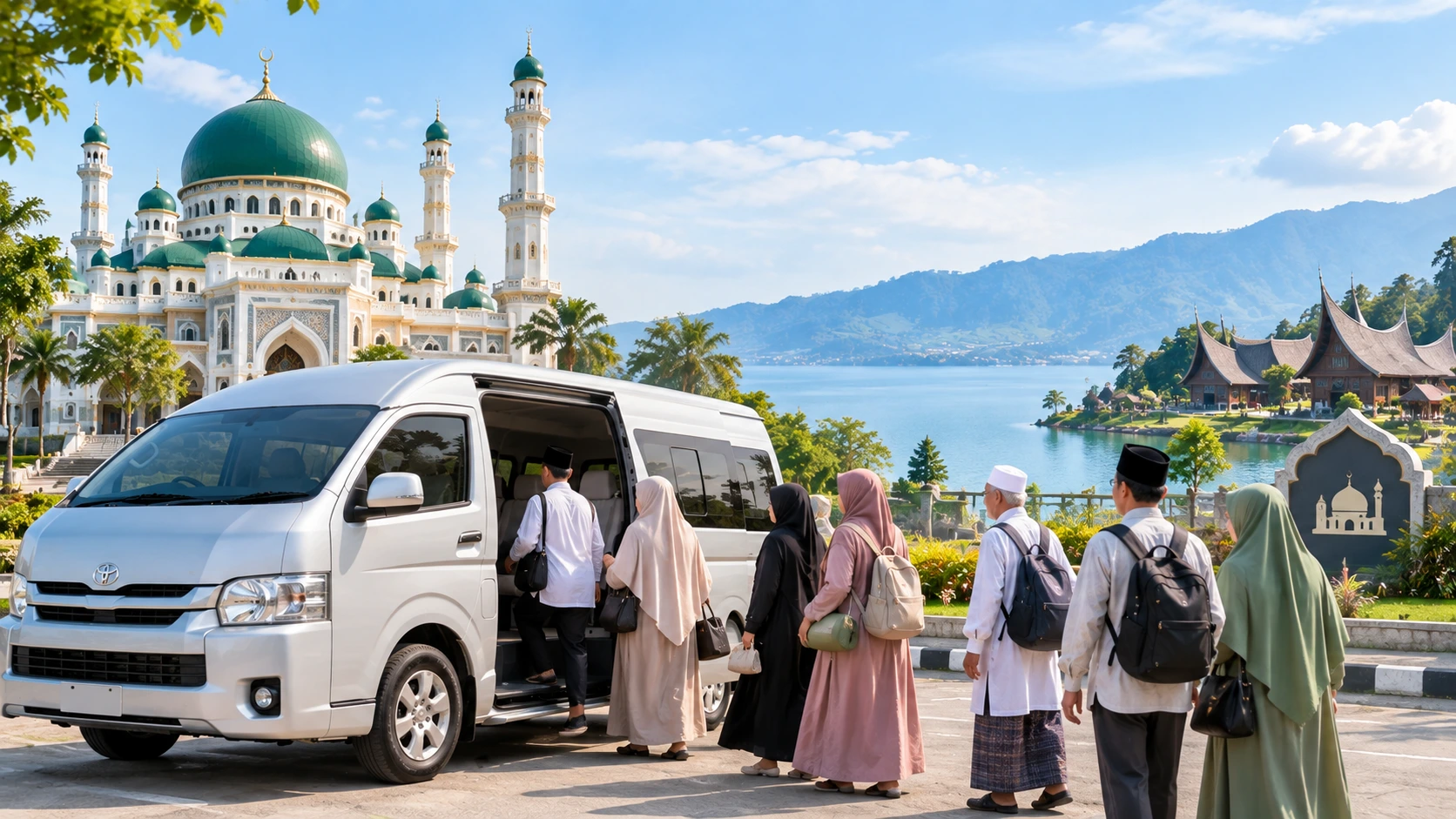 Sewa Hiace untuk Rombongan Ziarah dan Wisata Religi