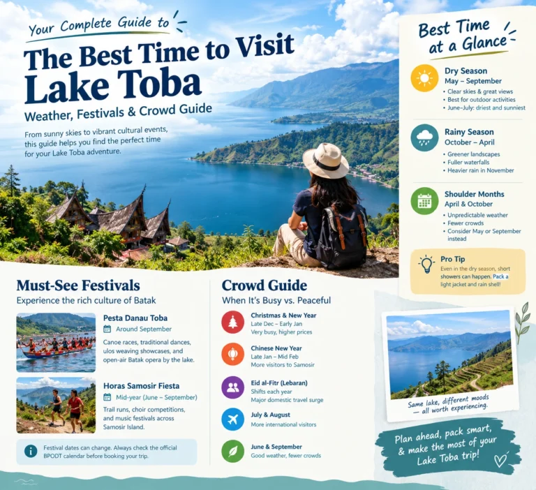 best time to visit lake toba Sumatera utara
