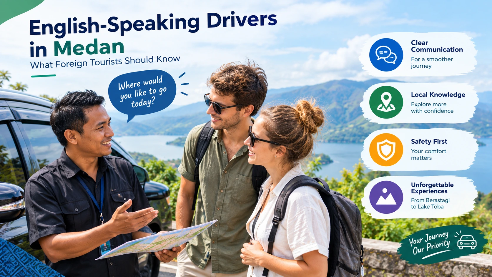 english speaking driver in medan Sumatera utara