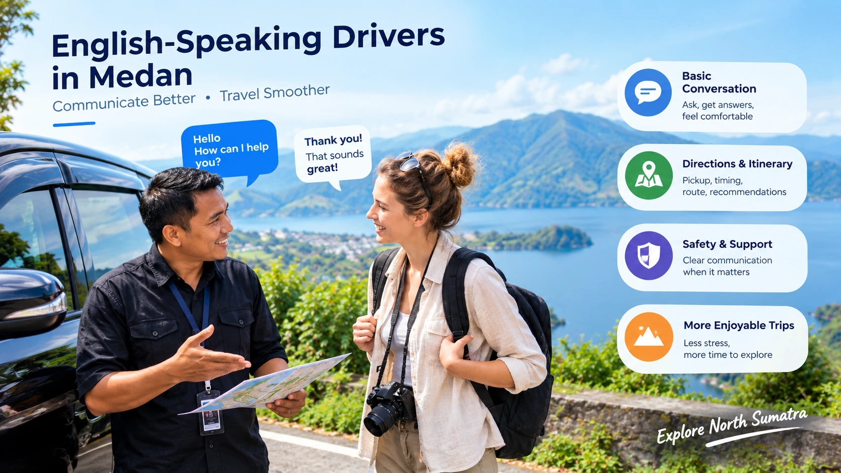 english speaking driver in medan
